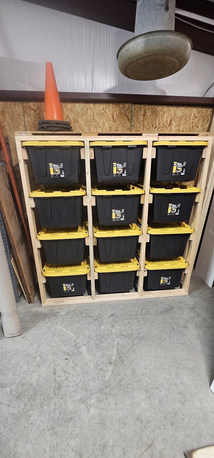 Custom garage storage shelving